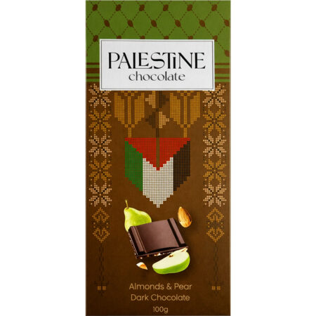 57% Dark Chocolate with Pear & Almonds 100g